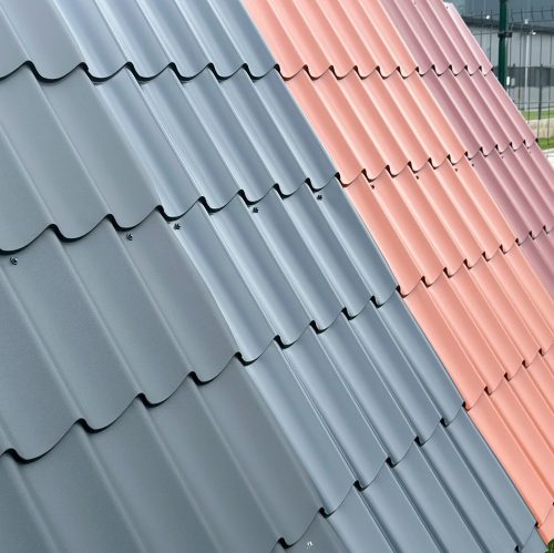 Mediterrán cserepeslemez, Antracit matt, RAL7016, Lv: 0,4mm