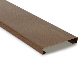 Modern C-formájú kerítésléc, Kétoldalas, Aranytölgy, 