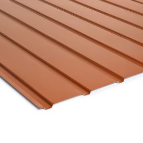   T8 trapézlemez, Egyoldalas, Téglavörös fényes, RAL8004, Lv: 0,4mm