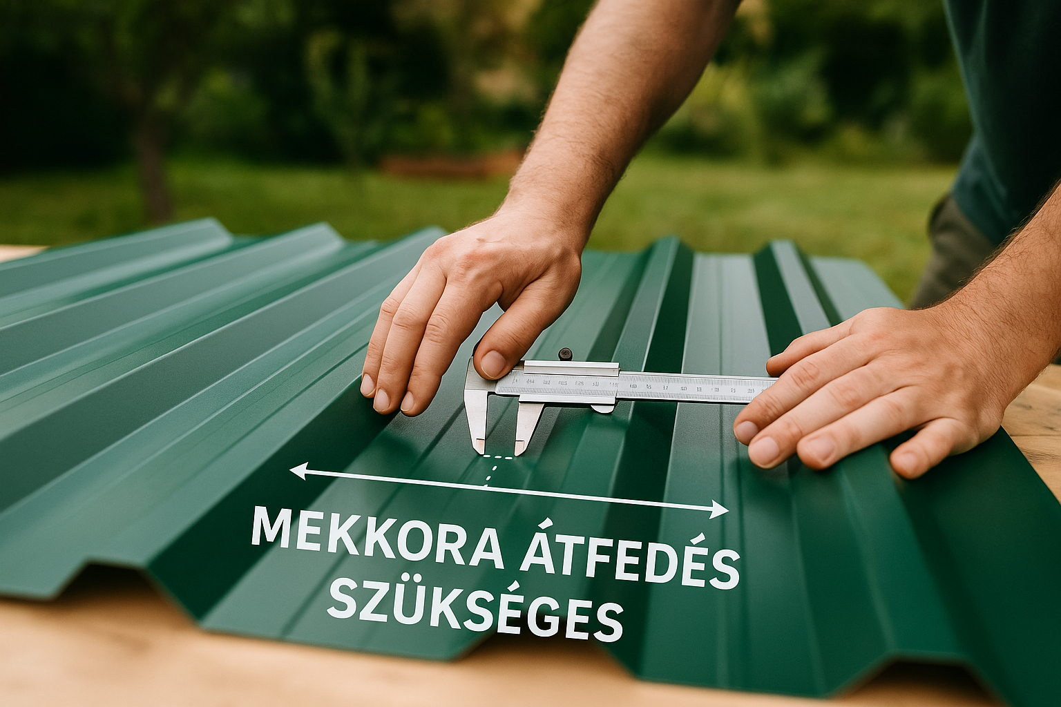 Mekkora átfedés szükséges trapézlemez szereléskor?